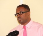 Deputy Premier and Minister of Health in the Nevis Island Administration Hon. Mark Brantley at the Alexandra Hospital’s conference room