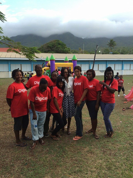 Leaders of Tomorrow Group Members with Digicels Marketing Executive - Tishanna Jeffers copy 2