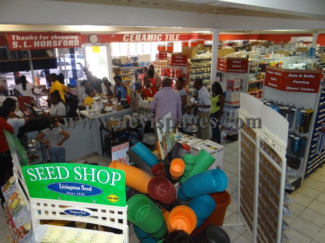 (Photo Gallery):Customers at Horsfords for VAT DAY in Nevis