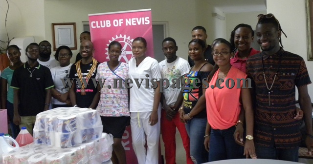 (Photo Gallery)Rotaract Club of Nevis donates toiletries to Flamboyant Nursing Home