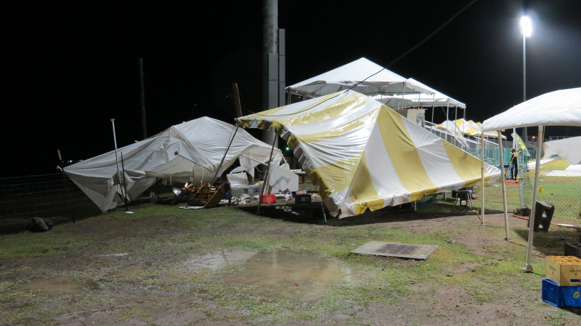 Disaster Management Nevis : Photos  Culturama Games damage caused by weather