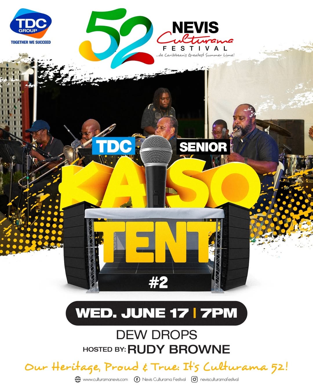 TDC Senior Kaiso Tent 2 Set to Ignite Dew Drops Tonight