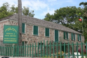 Hamilton House on Samuel Hunkins Drive in Charlestown, wherethe Nevis Island Assembly Chambers is situated