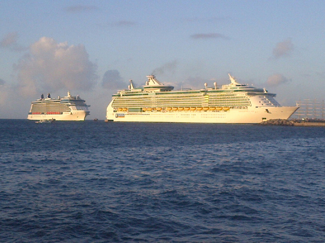 Over 7,300 cruise passengers visited St. Kitts on Wednesday