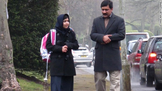 Teen at school for first time since being shot by Taliban