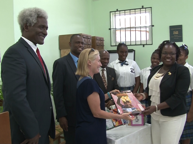 Book Donation Promotes Learning At Saddlers Secondary