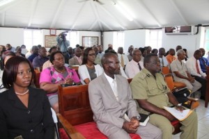 A section of the gallery at the Nevis Island Assembly during the delivery of the 2013 Budget Address on April 26, 2013