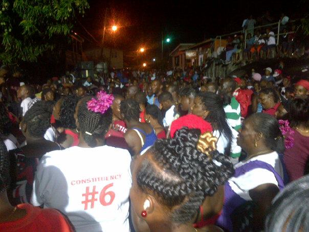 PM Douglas tells mammoth crowd in Old Road: “Defend your government. Defend your party with full confidence”