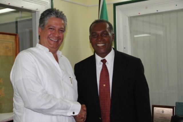 Venezuelan Ambassador to St. Kitts and Nevis visits Nevis Premier