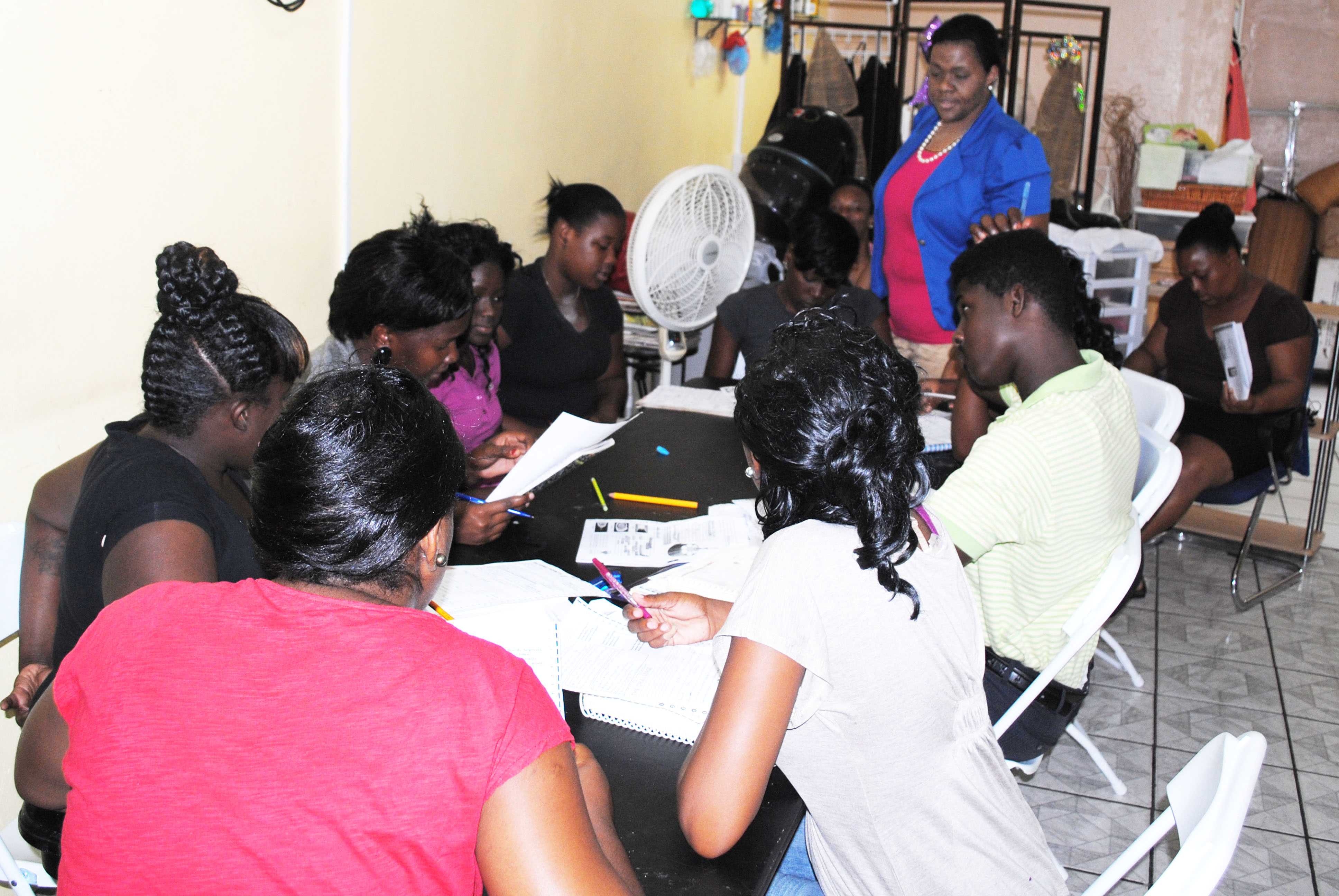 PEP interns learn the art of cosmetology