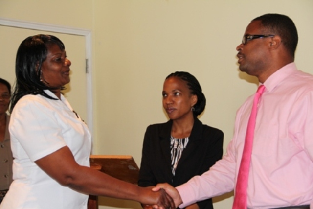 Nurse Averil Walters wins trip for two from Cape Air through Nevis Min. of Health