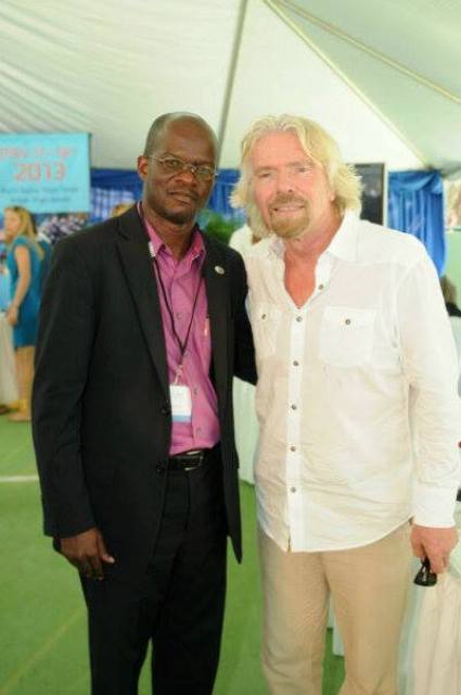 Foreign Minister Patrice Nisbett represents PM Douglas at Necker Island meeting