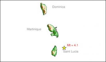 St Lucia jolted by 4.1 magnitude earthquake