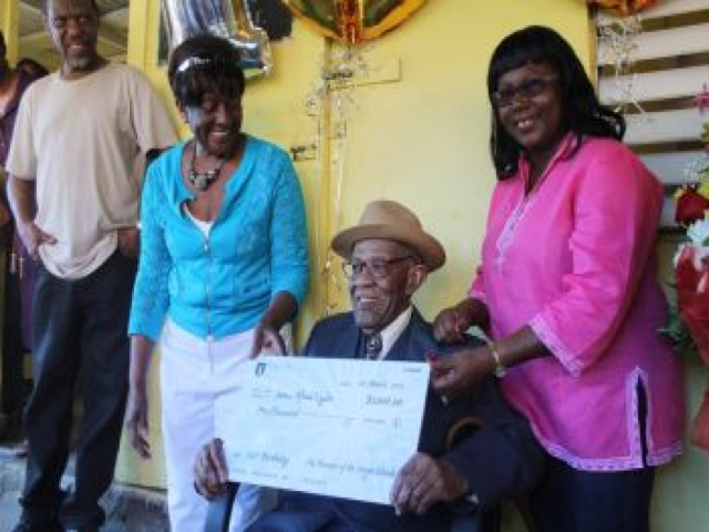 Sandy Point-born Kittitian in Tortola celebrates 100 years