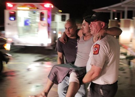 Jose and Antonio Angudo were among those evacuated from Granbury, Texas, late Wednesday after a tornado devastated the area