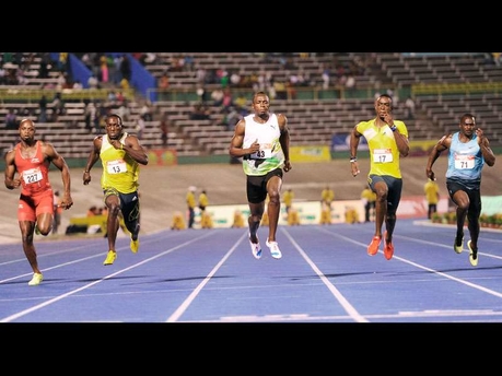 Bolt, Stewart Win 100m Titles