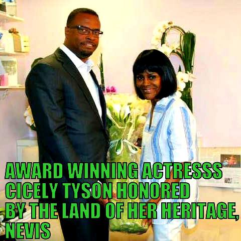 Award winning actress, Cicely Tyson honored by the land of her heritage, Nevis