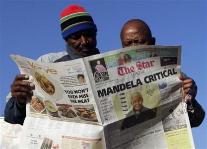 South Africans resigned over Critical Mandela