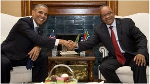 Obama hails Mandela inspiration in South Africa visit