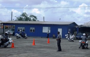 Officers display precision driving skills