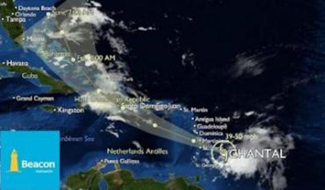 St Lucia airport closed as Tropical Storm Chantal approaches