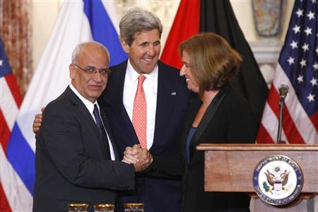 Israel, Palestinians strive for peace deal within nine months