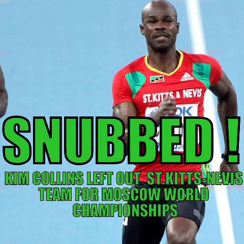 Kim Collins Left Out St.Kitts-Nevis World Championship Team