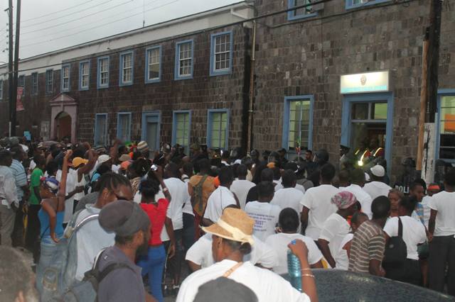 Riot Police beat former opposition party leader in St. Kitts