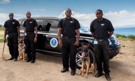 K-9 officers join St Kitts university safety and security team
