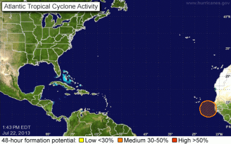 Two new tropical systems moving across Atlantic