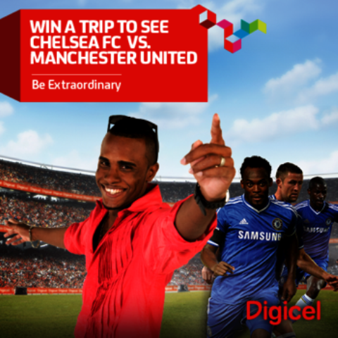 Digicel is sending YOU to see Chelsea vs. Man-U