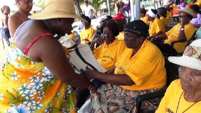 Junior Minister of Social Development participates in Nevis Senior citizens outdoor activity