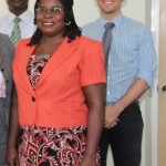  (L-R) Chief of Education at the United Nations Children’s Fund (UNICEF) office based in Barbados Dr. Wycliffe Otieno, Education Officer with responsibility for Early Childhood Mrs. Florence Smithen and Regional Education Advisor for Latin America and the Caribbean Mr. Francisco Benavides 