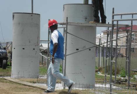 Foundation laid for new scoreboard at Warner Park in St Kitts