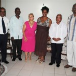  From left: Director of Communications, St. Kitts and Nevis Information Service, Mr Grell Browne; Senior Joaquin Lacke Portuondo; Mrs Teresa Toranzo; President of the Cuba St. Kitts Nevis Friendship Association Mrs Telca Daniel Wallace; Ambassador Ruiz; and Commander of the St. Kitts Nevis Defence Force, Lt Col Patrick Wallace.