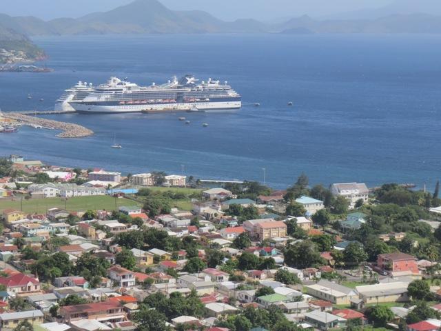 Over 4,000 cruise passengers visited St. Kitts on Monday