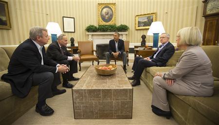 U.S. senators hint at possible fiscal deal on Tuesday