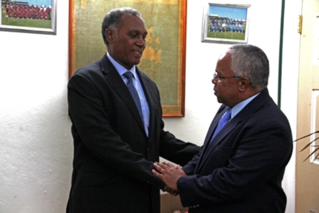 Cuban Ambassador pays courtesy call on Nevis Premier to strengthen relations