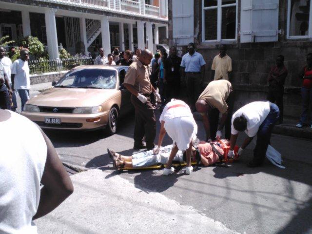 Accident disrupts traffic in Charlestown