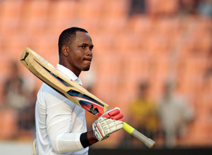 Samuels hits sparkling half-century before West Indies fall to Shami