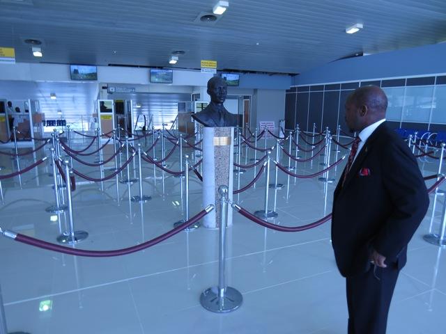 PM Douglas satisfied with expansion of Bradshaw airport Arrivals Hall