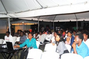  A cross section of persons who attended the meeting at New Road on Thursday evening.