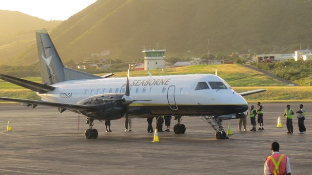 Seaborne Airlines makes first scheduled flight to St. Kitts’ Robert Bradshaw Airport