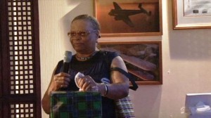 Ms. Elvira “Fairy” Clarke served for 22 years at the Vance W. Amory International Airport as a cleaner during a send off ceremony in her honour at the airport on December 30, 2013