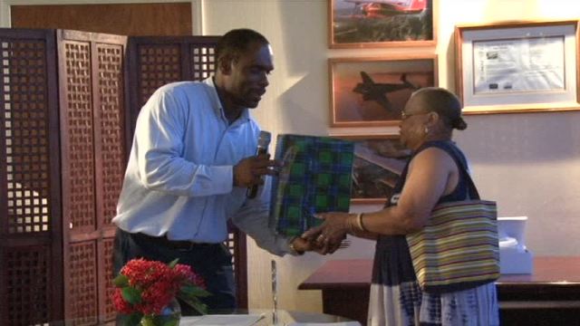NASPA recognises Elvira “Fairy” Clarke for 22 years of service to Nevis Airport
