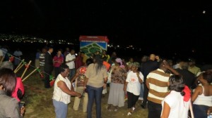 Residents view the concept of the New Road Family Park