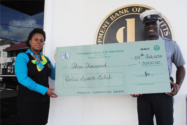 Development Bank donates to Police Sports Club