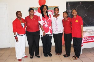  PEP Facilitators and their guests, from left: Ms Juliette Queeley, Mrs Celia Christopher, Mrs Amoy Arache, Ms Petra Newton, Mrs Diana Pemberton, and Ms Dawn Mills.