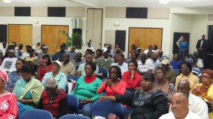 A section of the audience at the UVI Campus in St. Croix, United States Virgin Islands