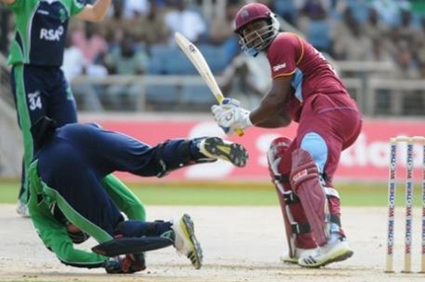 Windies go under by 6 wickets as Ireland score famous victory.